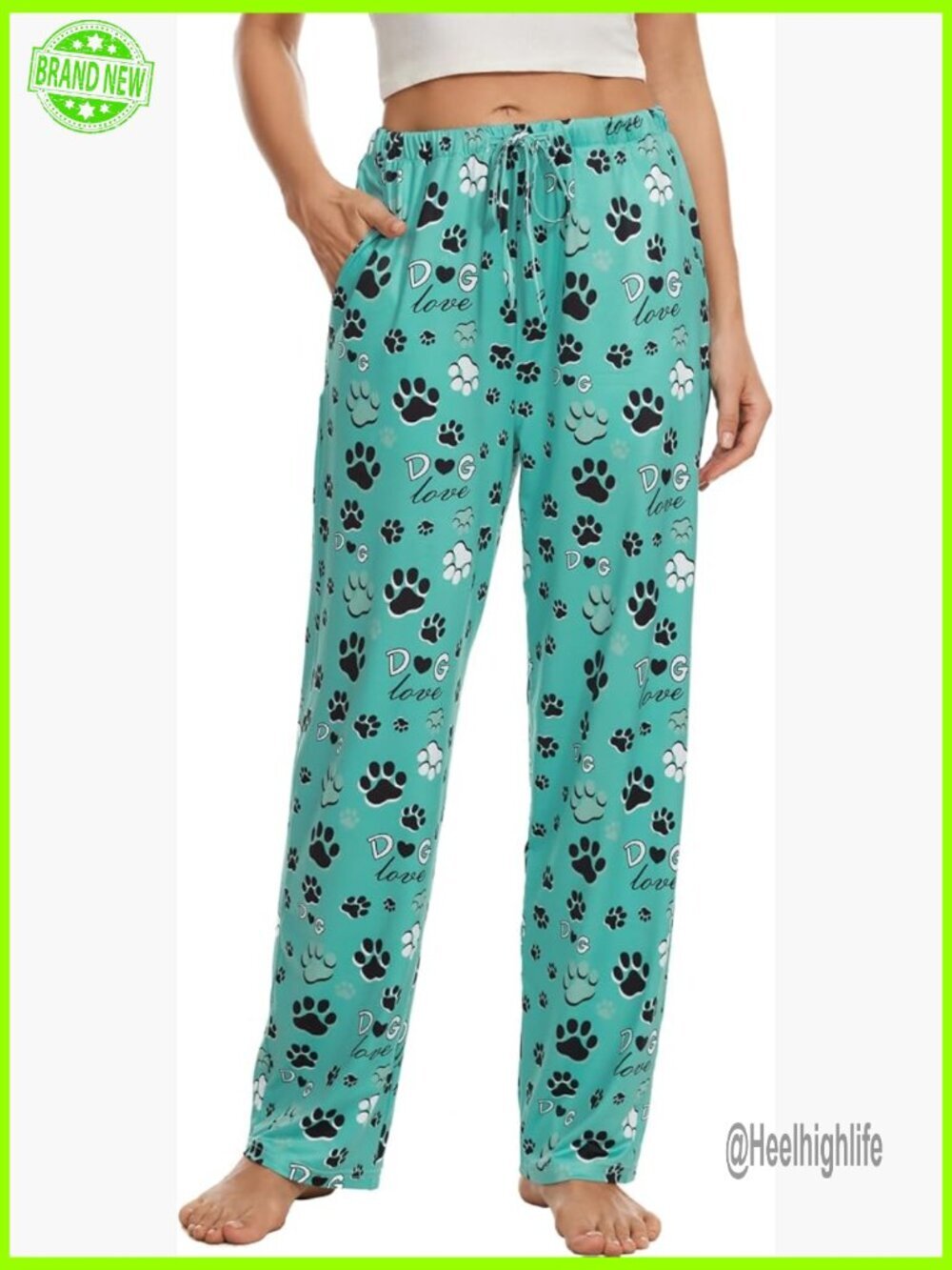 X-Large Wide Leg Lounge Pants with Pockets, Soft Polyester Spandex